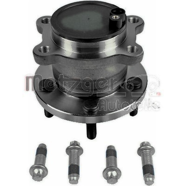 Wheel Bearing Set with Wheel Hub METZGER suitable for e.g. FORD KUGA
