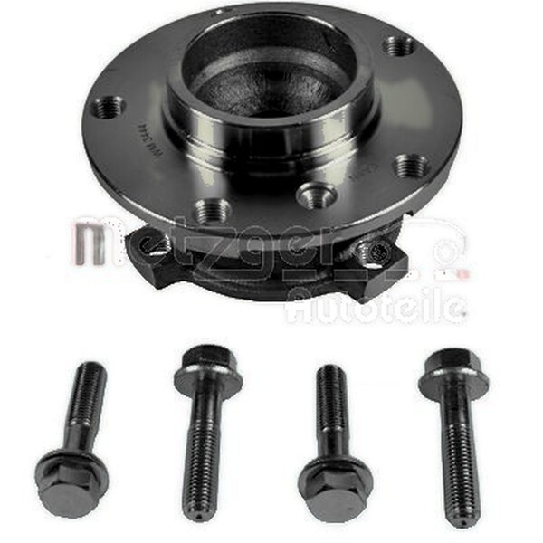Radlagersatz Vorderachse rechts mit Schraubensatz METZGER für u.a. BMW 5er