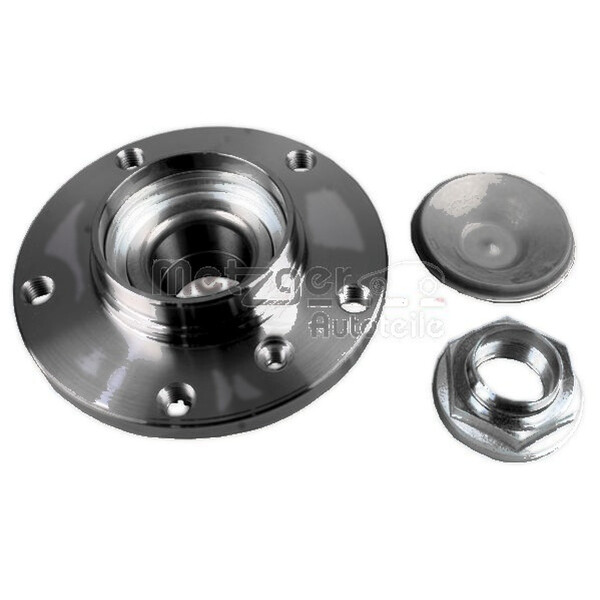 Wheel Bearing Set with Wheel Hub METZGER IAM-Expertise suitable for e.g. BMW 3