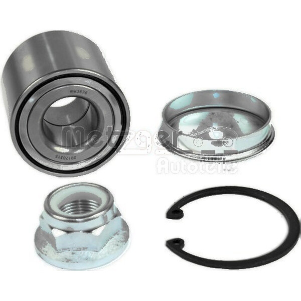 Radlagersatz Ø 55 mm 48 mm METZGER IAM-Expertise passend für u.a. RENAULT MEGANE