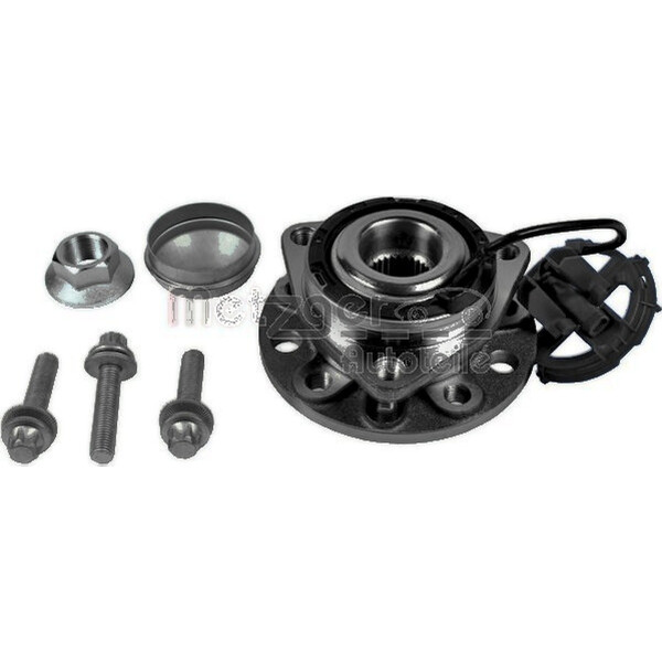 Wheel Bearing Set with integrated ABS Sensor METZGER for e.g. OPEL ASTRA