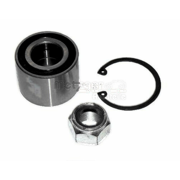 Wheel Bearing Set Ø 52 mm 37 mm METZGER suitable for e.g. RENAULT MEGANE