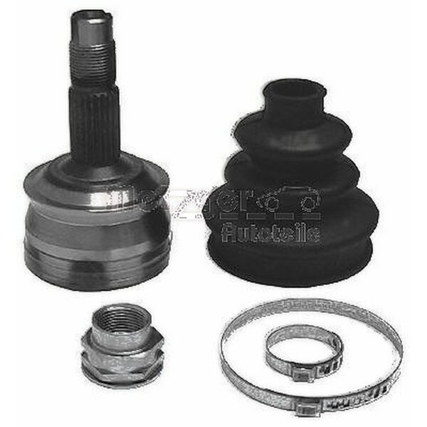 Gelenksatz Antriebswelle 124 mm Ø 46,8 mm METZGER für u.a. FIAT CINQUECENTO