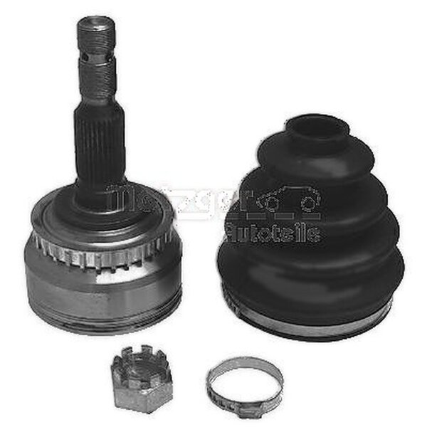 Joint Kit Drive Shaft front right 164mm Ø 52mm METZGER for e.g. OPEL VECTRA