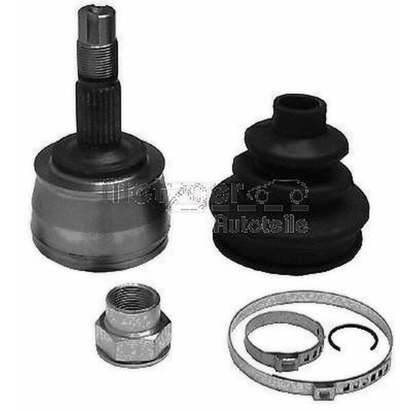 Gelenksatz Antriebswelle vorne rechts 134 mm Ø 51 mm METZGER für u.a. FIAT PUNTO