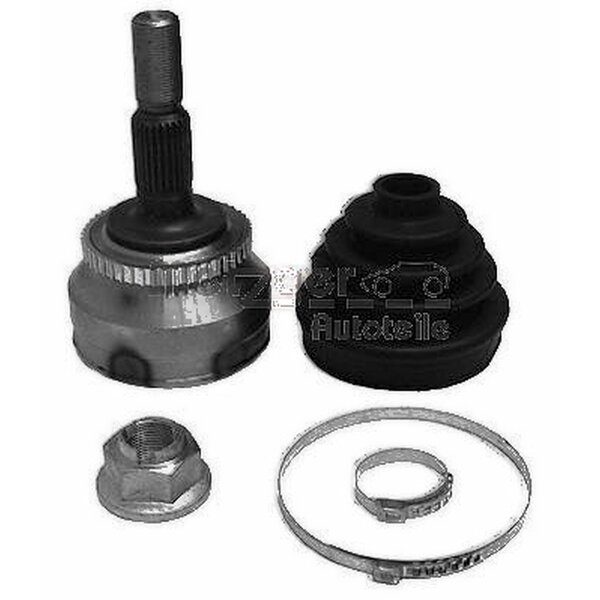 Joint Kit Drive Shaft front right 164mm Ø 56,5mm METZGER for e.g. VOLVO V70