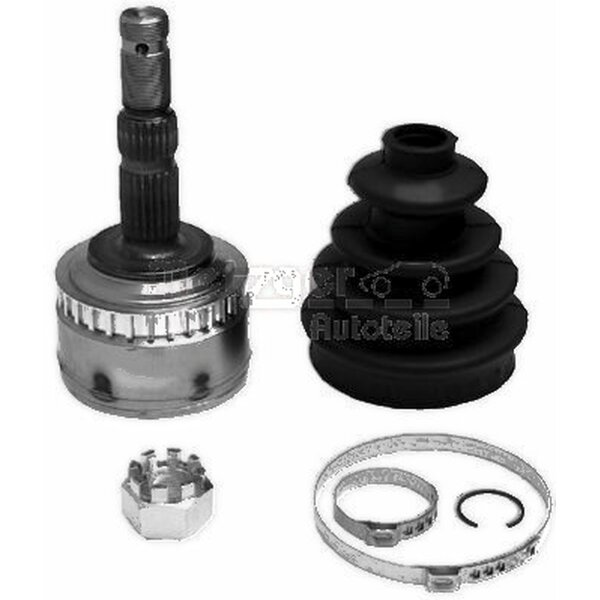 Gelenksatz Antriebswelle radseitig 156 mm Ø 52 mm METZGER für OPEL MERIVA