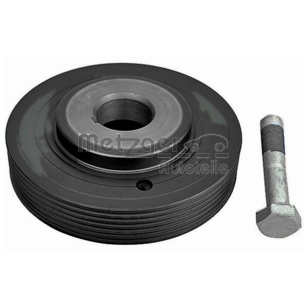 Belt Pulley Crankshaft Ø 127 mm 6 ribs METZGER for e.g. CITROËN ZX