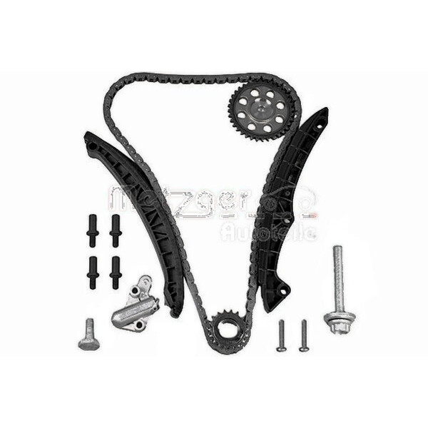 Timing Chain Kit OE CHAIN 14 pcs. METZGER IAM-Expertise suitable for VW GOLF