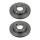 2 Brake Discs front axle full Ø 68 mm 13 mm VALEO for e.g. AUDI 80