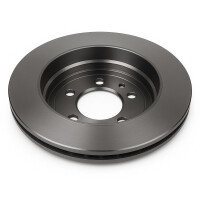 2 Brake Discs rear axle full Ø 75 mm 10 mm VALEO...