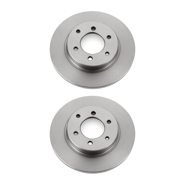 2 Brake Discs front axle full Ø 87 mm 7 mm VALEO for e.g. CITROËN 2
