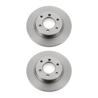 2 Brake Discs front axle full Ø 87 mm 7 mm VALEO...