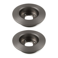 2 Brake Discs rear axle full Ø 71 mm 9 mm VALEO...