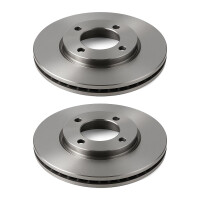 2 Brake Discs front axle ventilated Ø 71 mm 22 mm...