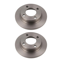 2 Brake Discs front axle full Ø 108 mm 11 mm VALEO...