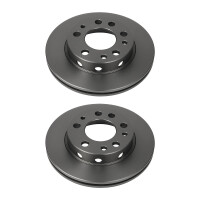 2 Brake Discs front axle full Ø 67 mm 11 mm VALEO...