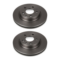 2 Brake Discs front axle ventilated Ø 66 mm 20.5...