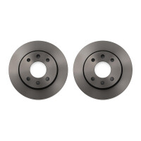2 Brake Discs front axle ventilated Ø 61 mm 21 mm...