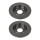 2 Brake Discs front axle full Ø 68 mm 13 mm VALEO for e.g. AUDI 80