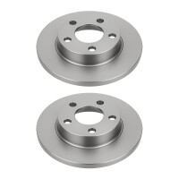 2 Brake Discs front axle full Ø 68 mm 15 mm VALEO...