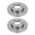 2 Brake Discs front axle full Ø 68 mm 15 mm VALEO for e.g. AUDI A6