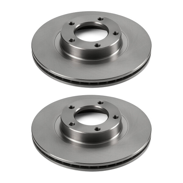 2 Brake Discs front axle ventilated Ø 79 mm 24.3 mm VALEO for e.g. FORD TRANSIT
