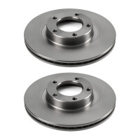 2 Brake Discs front axle ventilated Ø 79 mm 24.3...