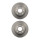 2 Brake Discs rear axle full Ø 59 mm 10 mm VALEO for e.g. ALFA ROMEO 147