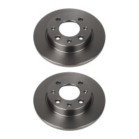 2 Brake Discs rear axle full Ø 601 mm 9 mm VALEO...