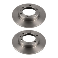 2 Brake Discs front axle full Ø 107 mm 10 mm VALEO...