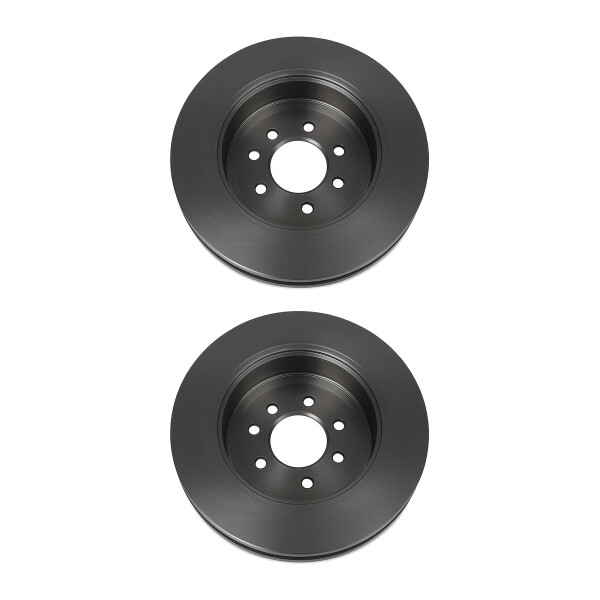 2 Brake Discs rear axle full Ø 59 mm 10 mm VALEO for e.g. FIAT ULYSSE