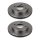 2 Brake Discs rear axle ventilated Ø 63.5 mm 20 mm VALEO for e.g. FORD MONDEO