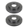 2 Brake Discs front axle ventilated Ø 61 mm 21 mm VALEO for e.g. HONDA CIVIC