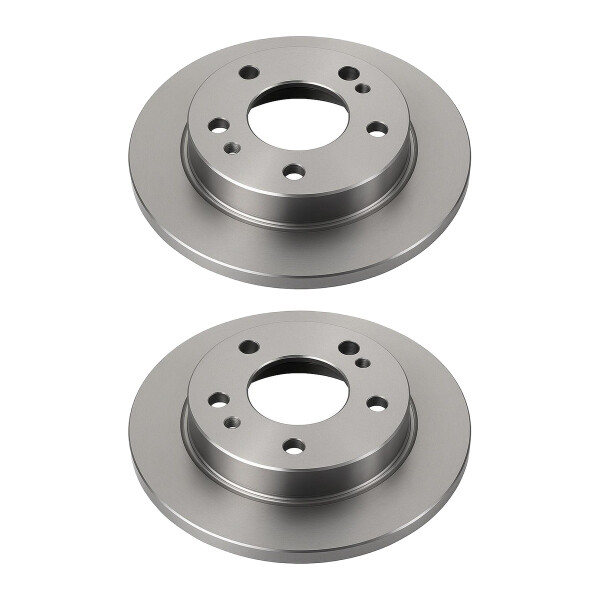 2 Brake Discs rear axle full Ø 67 mm 9 mm VALEO for e.g. MERCEDES-BENZ 124