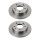 2 Brake Discs rear axle full Ø 67 mm 9 mm VALEO for e.g. MERCEDES-BENZ 124