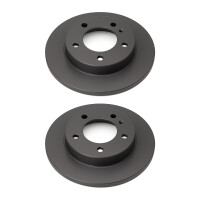 2 Brake Discs front axle full Ø 107 mm 10 mm VALEO...