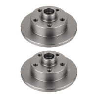 2 Bremsscheiben Hinterachse voll Ø 40 mm 10 mm...