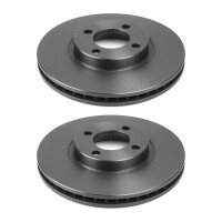 2 Brake Discs front axle ventilated Ø 79 mm 24 mm...