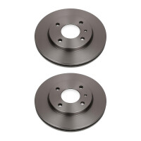 2 Brake Discs front ventilated Ø 73.4 mm 24 mm...