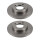 2 Brake Discs front axle full Ø 65 mm 10 mm VALEO for e.g. VW POLO