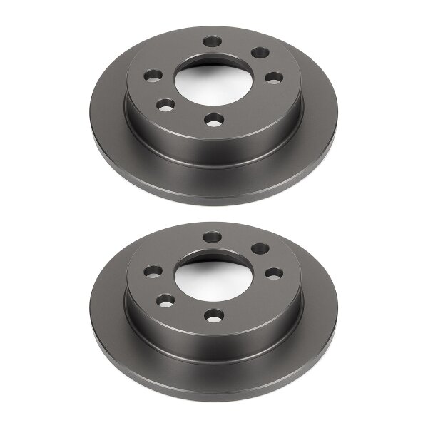 2 Brake Discs rear axle full Ø 57 mm 10 mm VALEO for e.g. OPEL ASTRA