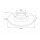 Rear brake disc full VALEO for OPEL ASTRA G