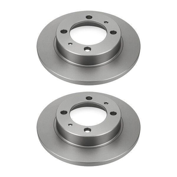 2 Brake Discs rear axle full Ø 90 mm 10 mm VALEO for e.g. VOLVO S40