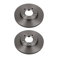 2 Brake Discs front axle ventilated Ø 87 mm 22 mm...