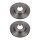 2 Brake Discs front axle ventilated Ø 87 mm 22 mm VALEO for e.g. MITSUBISHI L