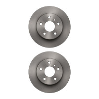 2 Brake Discs front axle ventilated Ø 62 mm 18 mm...