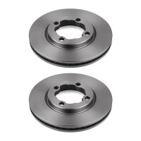 2 Bremsscheiben Vorderachse belüftet Ø 82 mm...