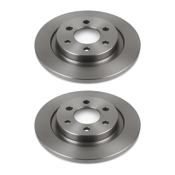 2 Brake Discs rear axle full Ø 59 mm 12 mm VALEO for e.g. CITROËN C8