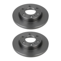 2 Brake Discs front axle full Ø 68.3 mm 18 mm...